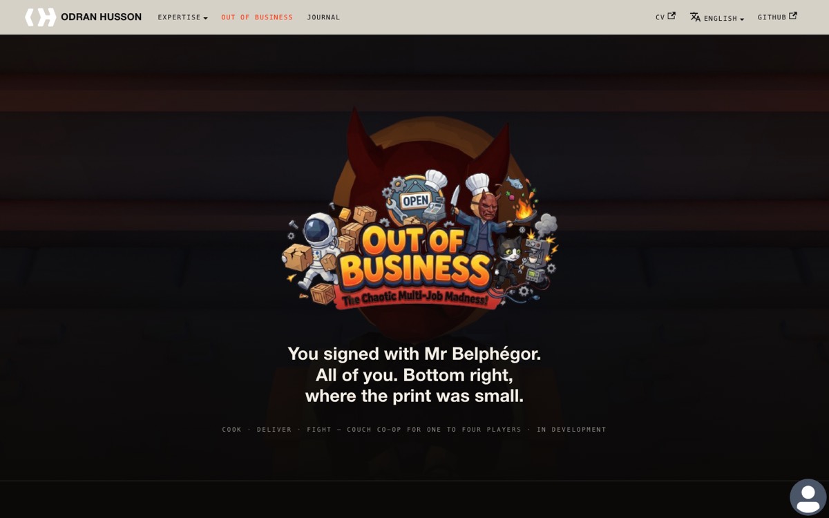 Screenshot vu Out of Business